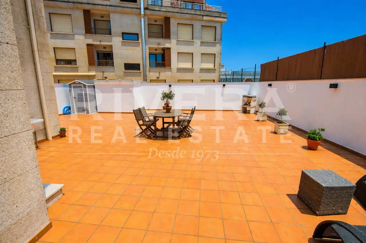 Terrasse von Wohnung zum Verkauf in Sanxenxo mit Heizung, Terrasse und Abstellraum