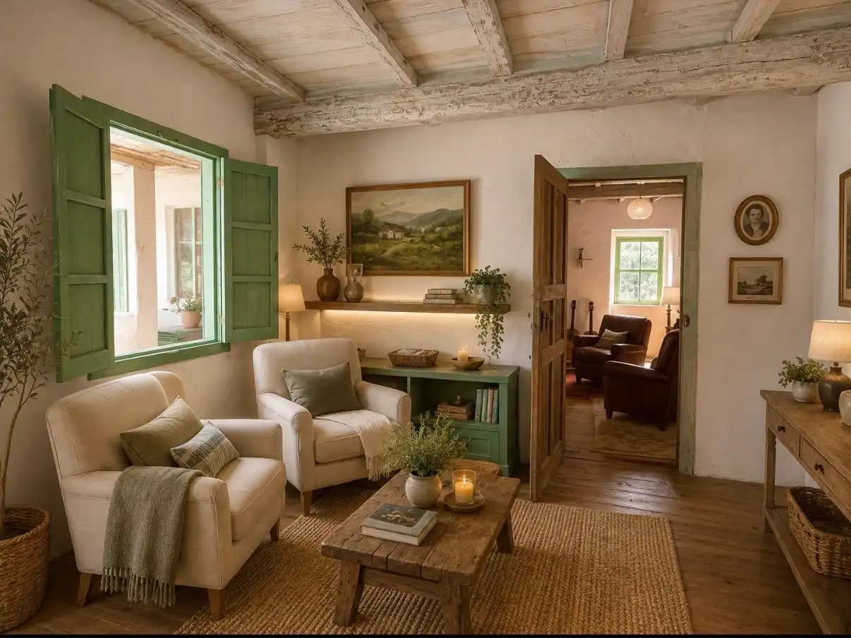 Sala d'estar de Finca rústica en venda en Gomesende amb Jardí privat, Terrassa i Traster
