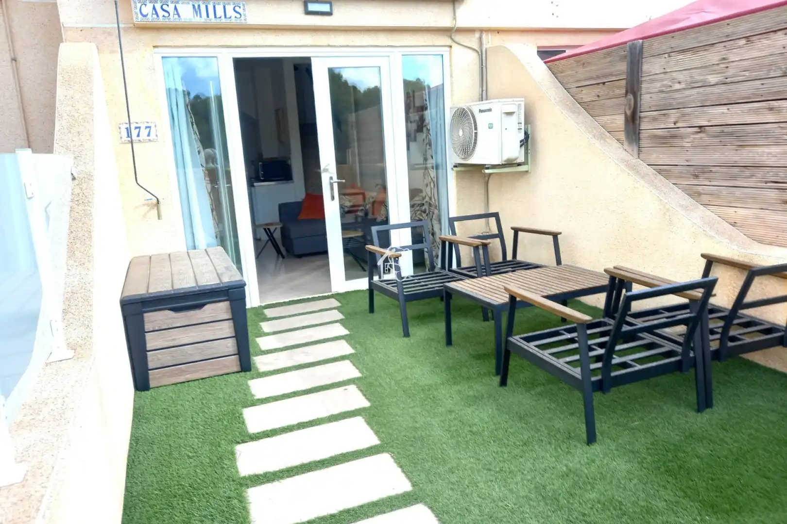 Terrassa de Casa adosada de lloguer en Orihuela amb Aire condicionat, Jardí privat i Terrassa