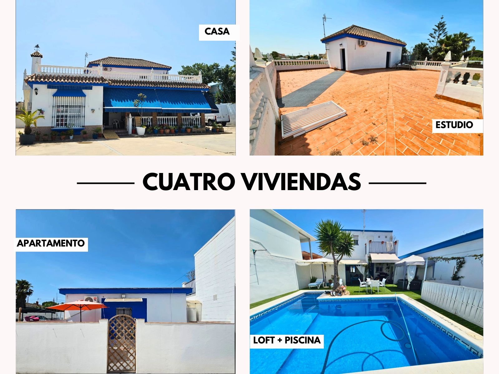 Exterior view of House or chalet for sale in Sanlúcar de Barrameda  with Air Conditioner, Private garden and Terrace