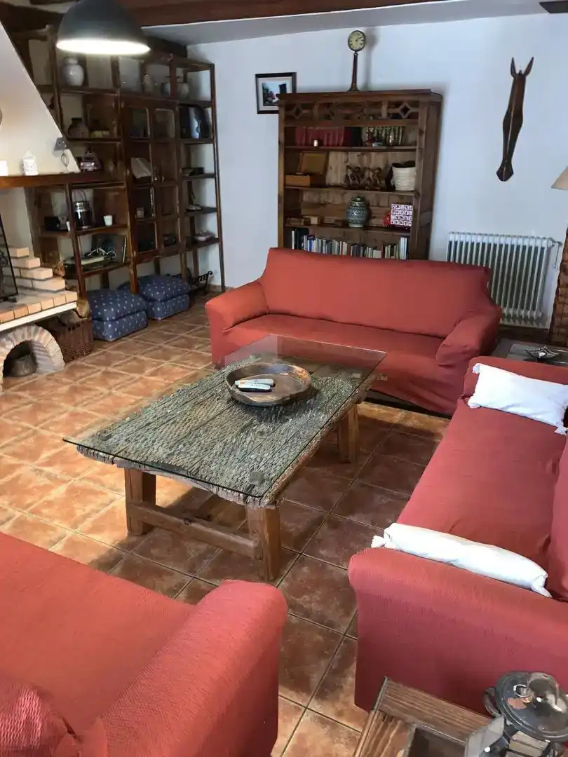 Sala de estar de Casa o chalet en venta en Cuéllar con Piscina y Balcón