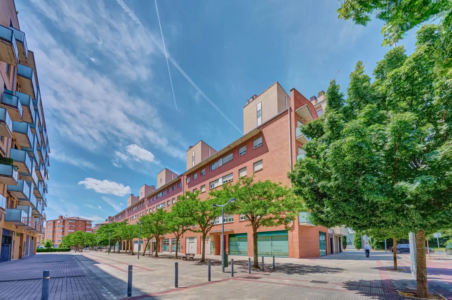 Vista exterior de Piso en venta en Ansoáin / Antsoain con Calefacción, Parquet y Trastero