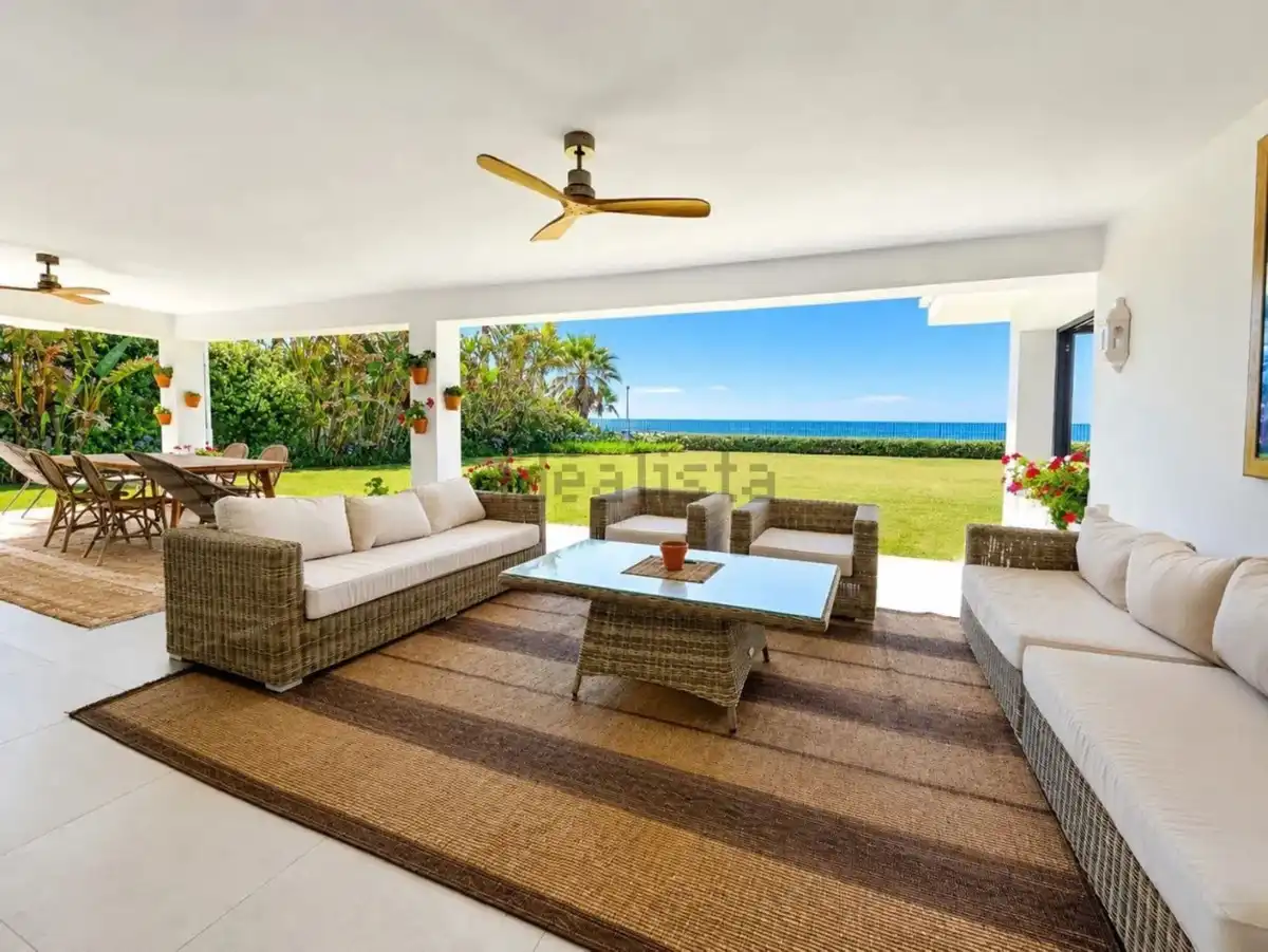 Terrassa de Casa o xalet de lloguer en Estepona amb Aire condicionat, Jardí privat i Terrassa