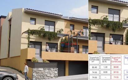 Exterior view of Single-family semi-detached for sale in Palau-saverdera  with Air Conditioner, Terrace and Swimming Pool