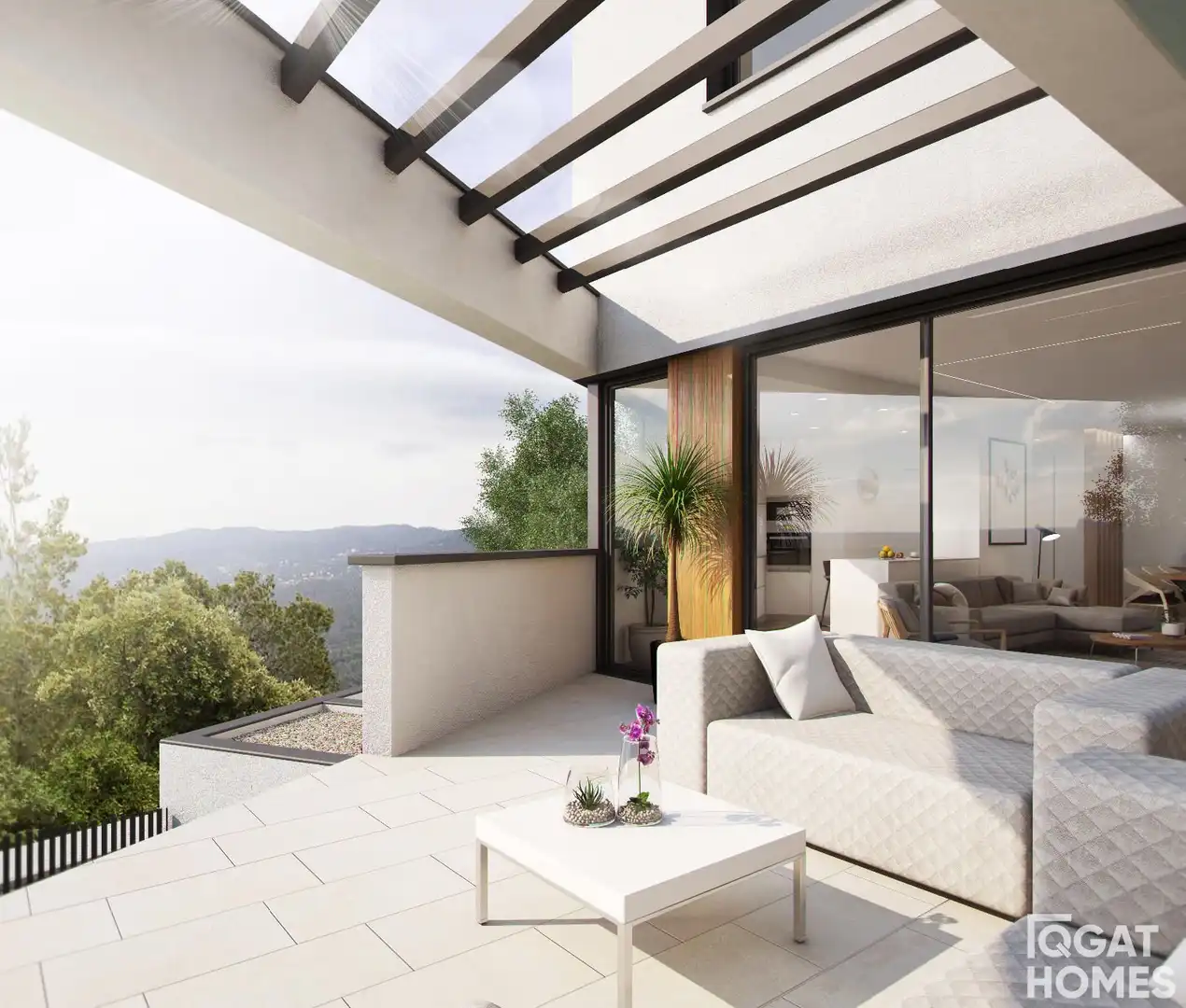 Terrace of Houses for sale in Sant Cugat del Vallès  with Air Conditioner, Heating and Storage room