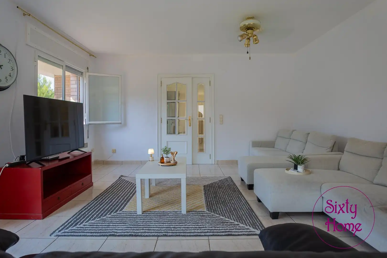 Sala de estar de Casa o chalet en venta en Zuera con Calefacción, Terraza y Piscina comunitaria