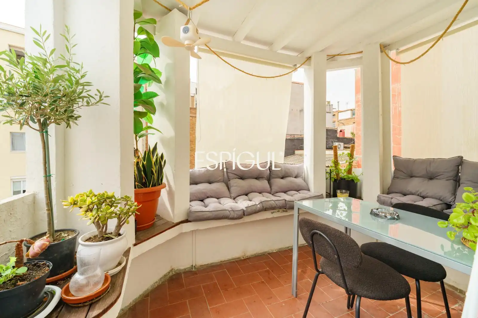 Terrasse von Wohnung zur Miete in Sants - Montjuïc