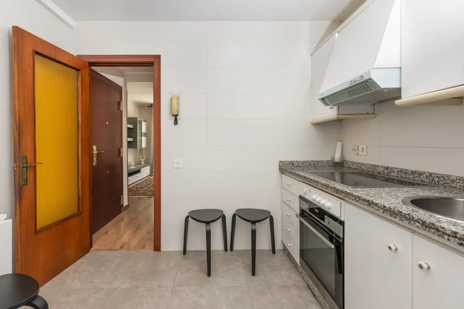 Kitchen of Flat for rent in Oviedo   with Heating, Parquet flooring and Terrace