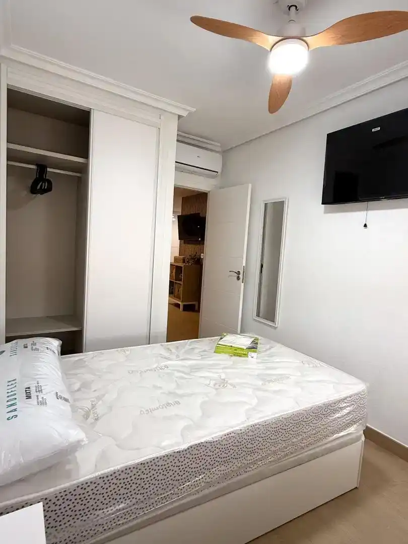 Schlafzimmer von Wohnung zur Miete in Cartagena mit Klimaanlage, Parkett und Abstellraum