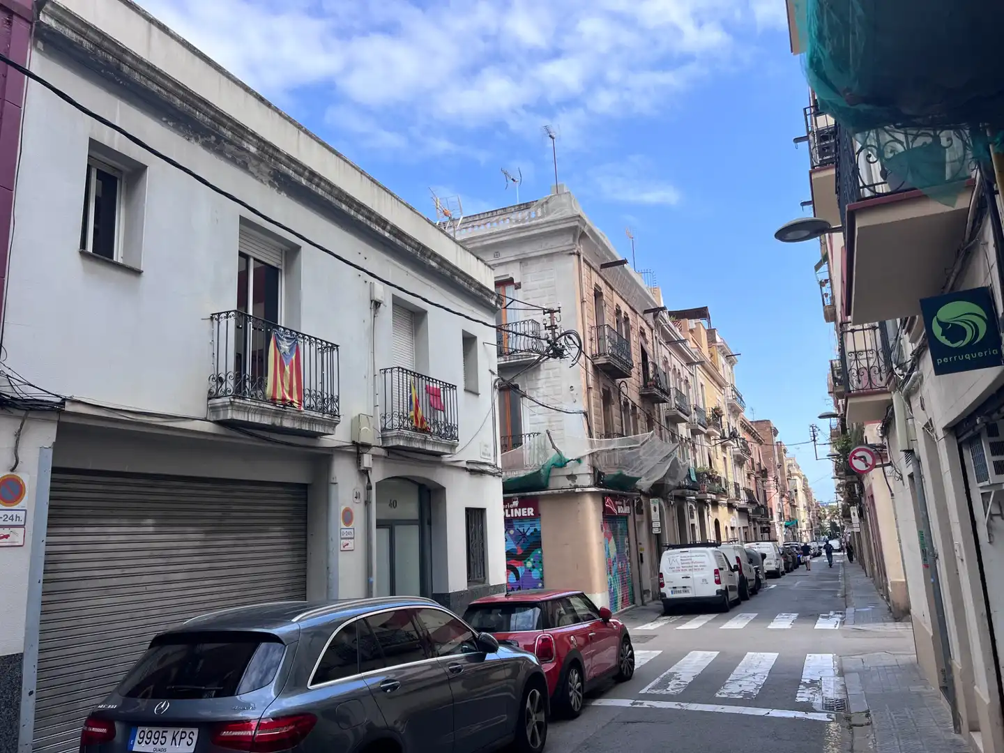 Vista exterior de Casa adosada en venda en Barcelona amb Aire condicionat, Parquet i Terrassa