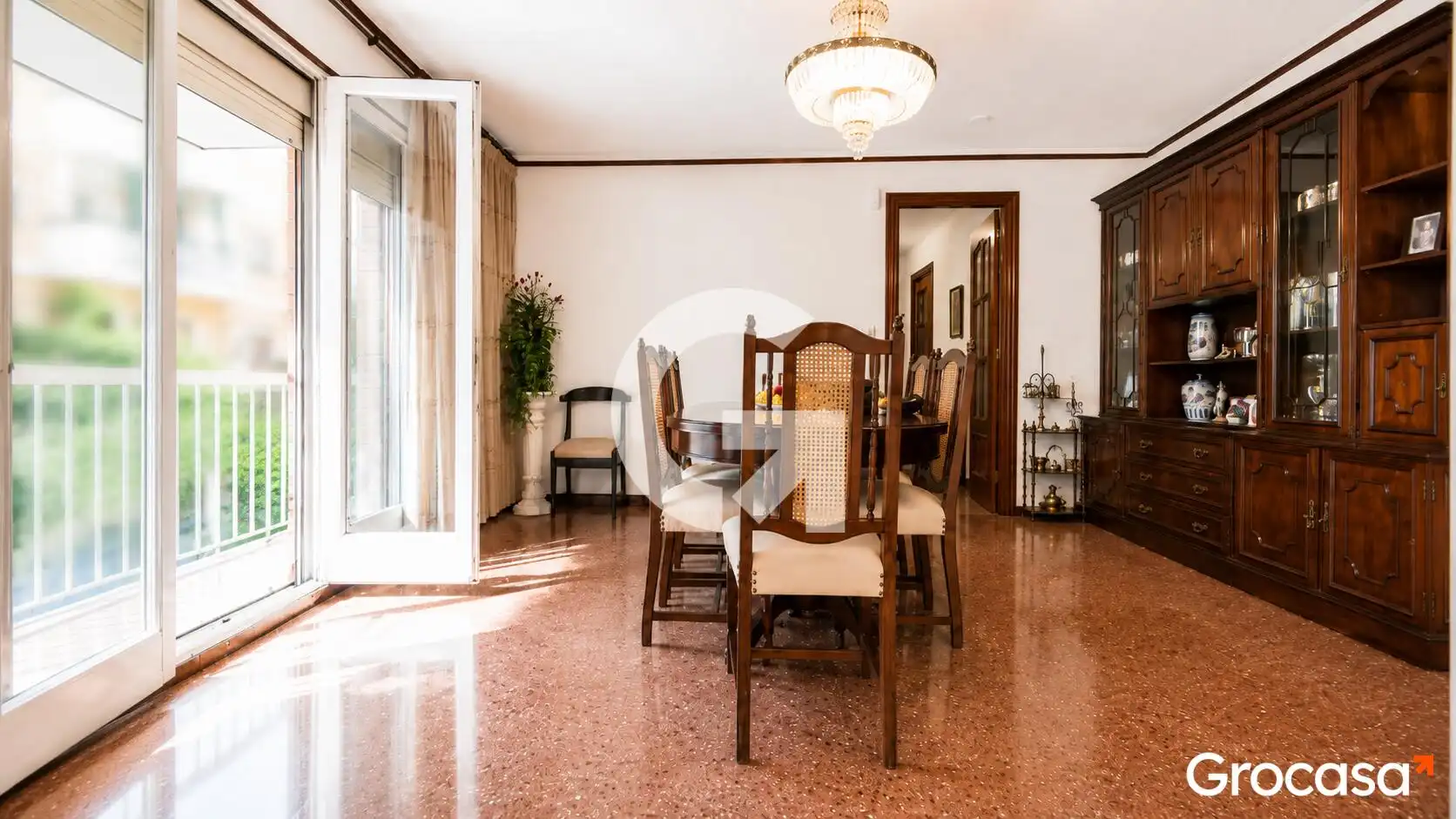 Dining room of Flat for sale in L'Hospitalet de Llobregat  with Air Conditioner and Balcony