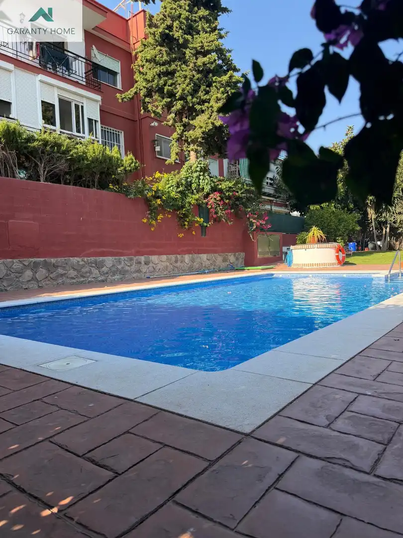 Piscina de Planta baja de alquiler en Málaga con Aire acondicionado, Jardín privado y Terraza