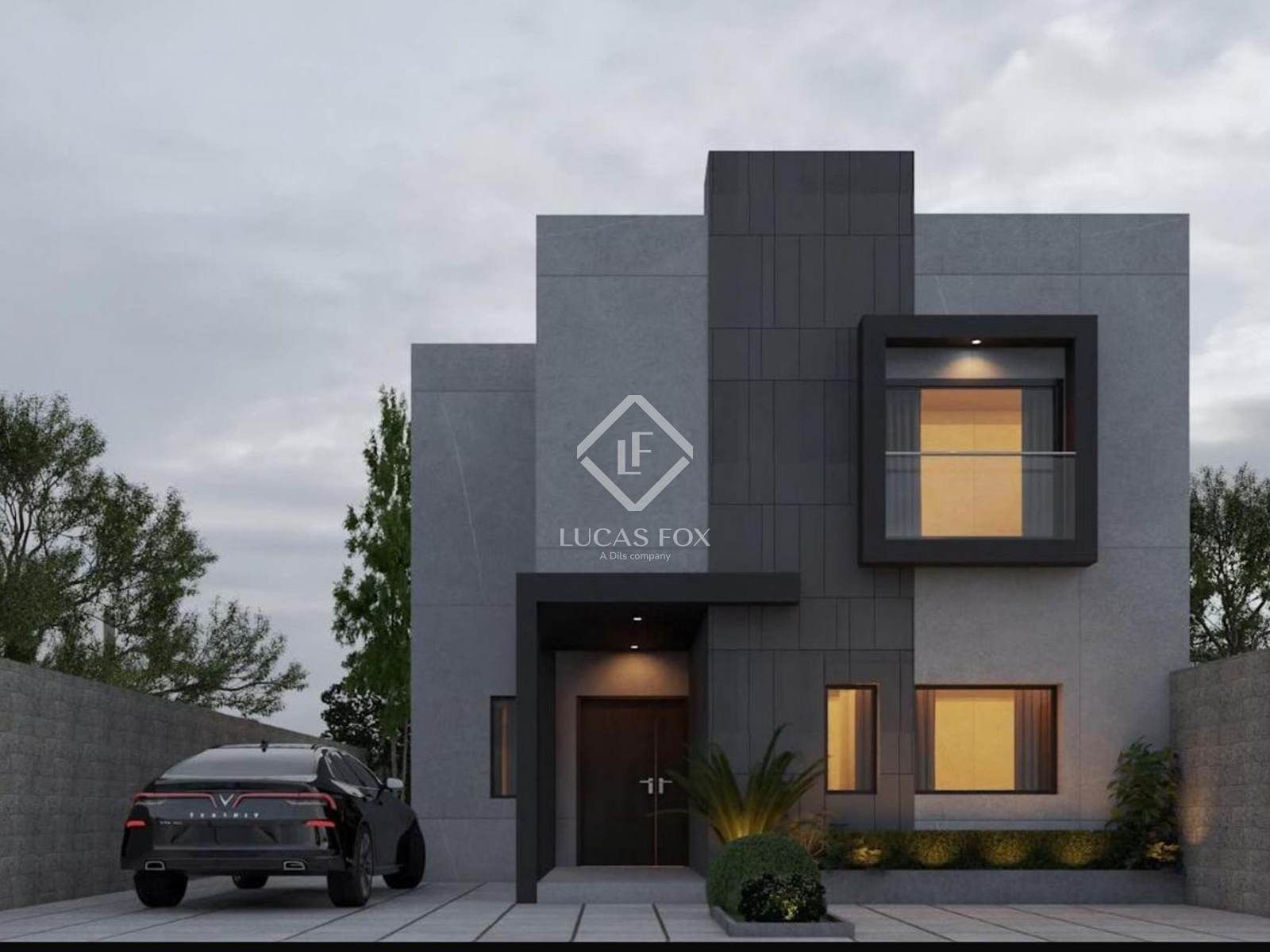 Vista exterior de Casa o xalet en venda en Fuente El Saz de Jarama amb Jardí privat i Piscina