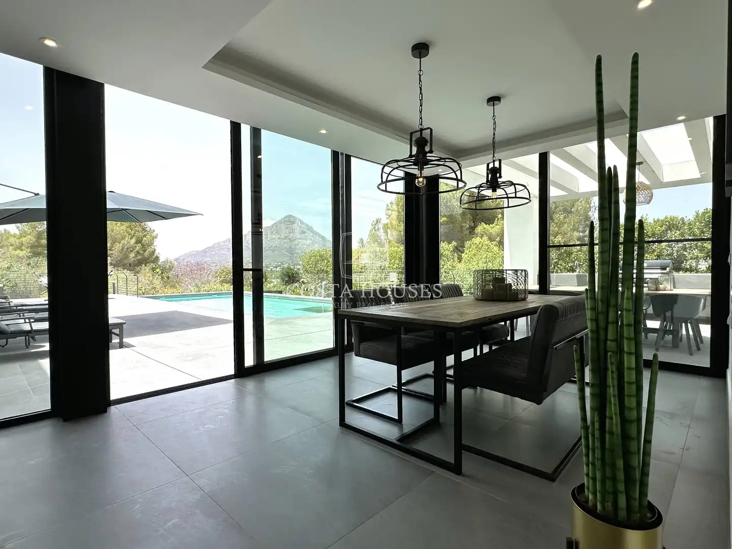 Dining room of Houses for sale in Jávea / Xàbia  with Air Conditioner, Private garden and Terrace