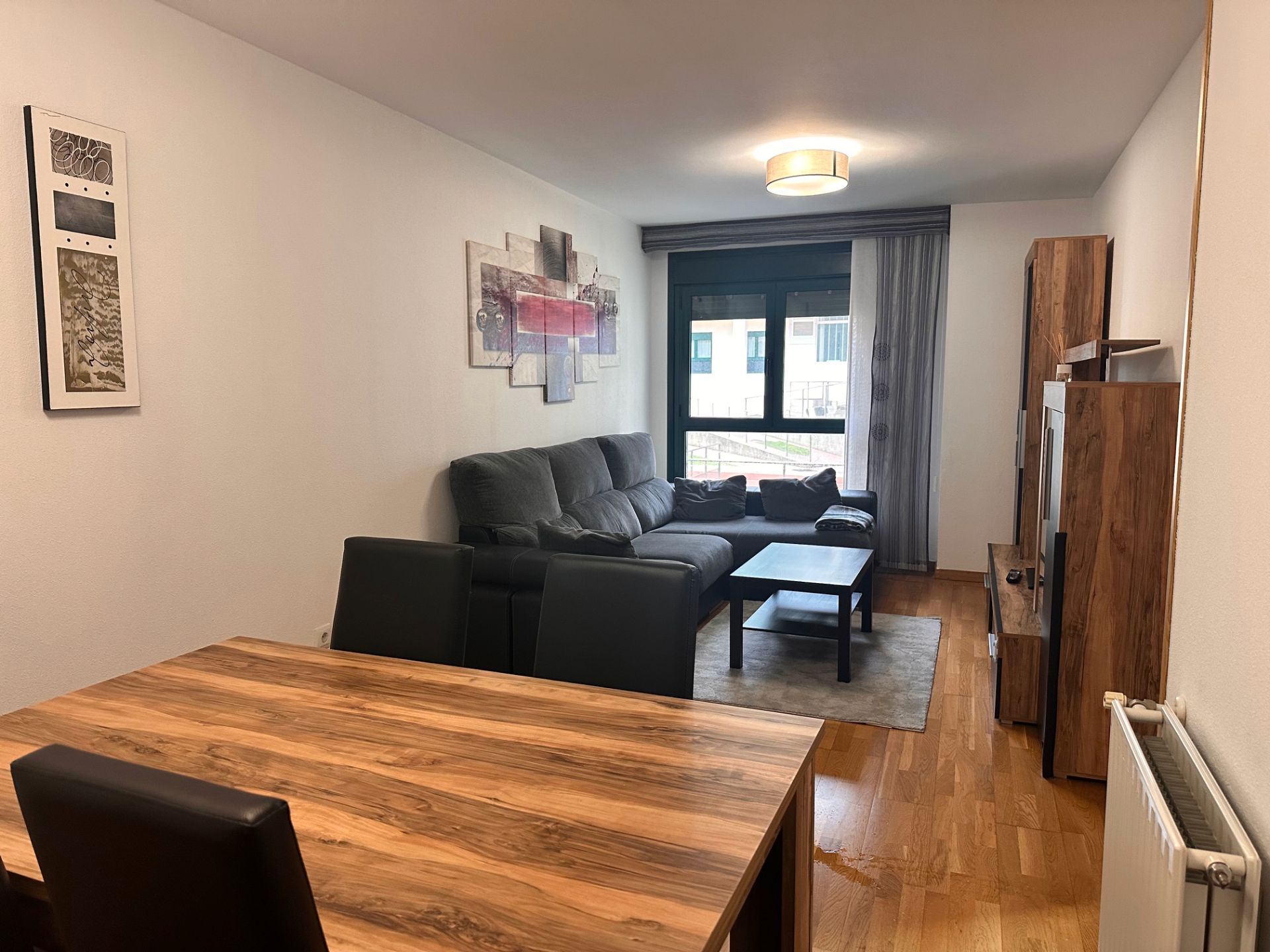 Living room of Flat to rent in Boqueixón  with Heating, Furnished and Oven