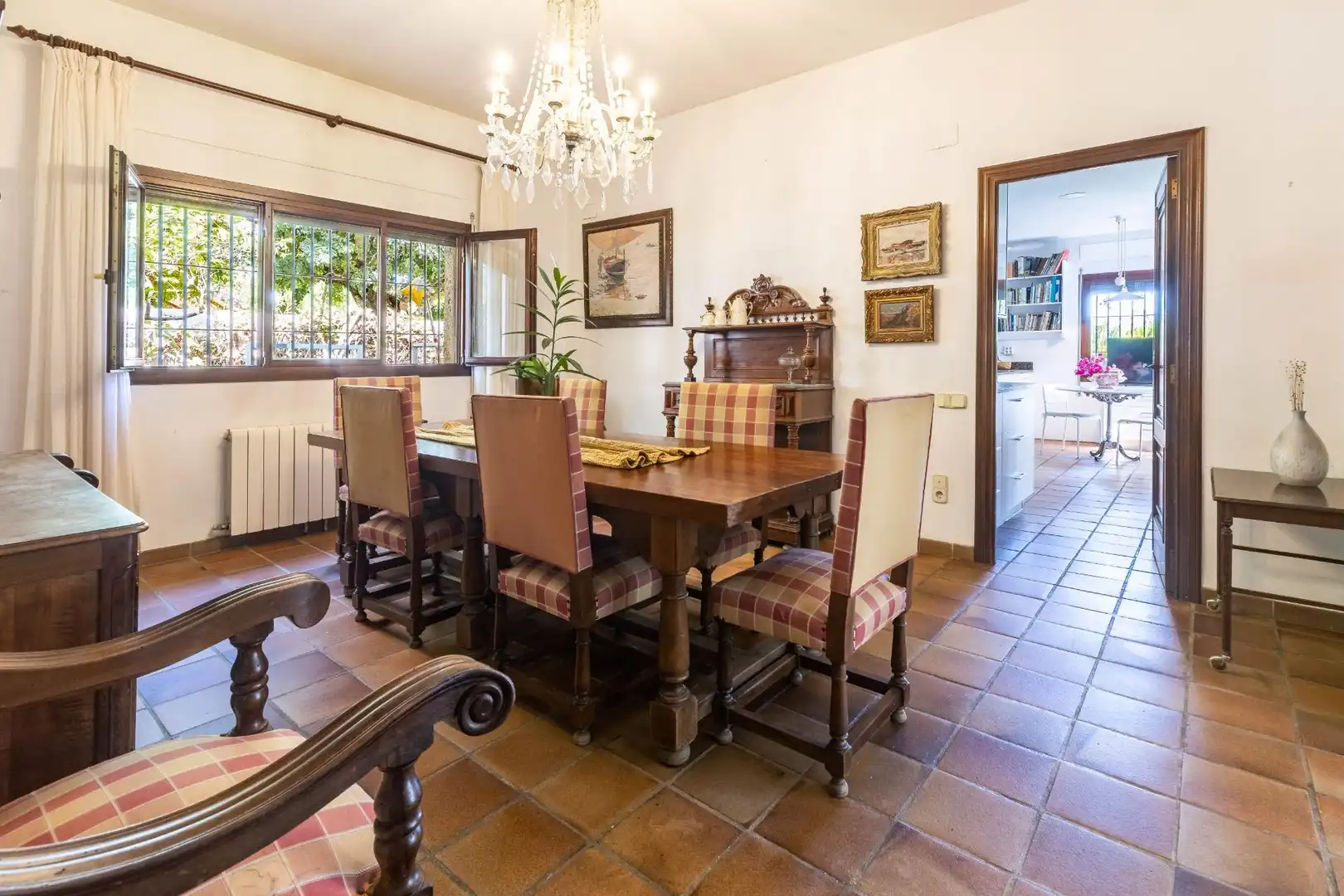Dining room of Houses for sale in Rocafort  with Air Conditioner, Heating and Private garden