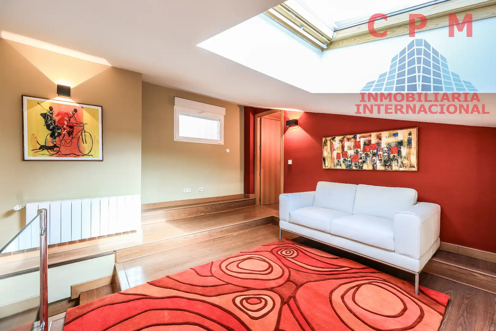 Wohnzimmer von Wohnung zur Miete in Madrid mit Klimaanlage, Heizung und Parkett
