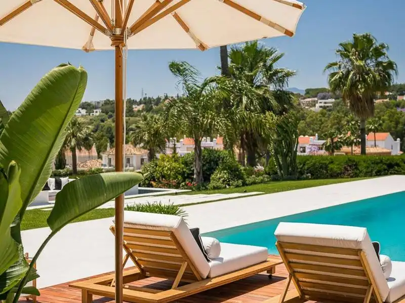 Terrassa de Casa o xalet de lloguer en Marbella amb Aire condicionat, Calefacció i Jardí privat