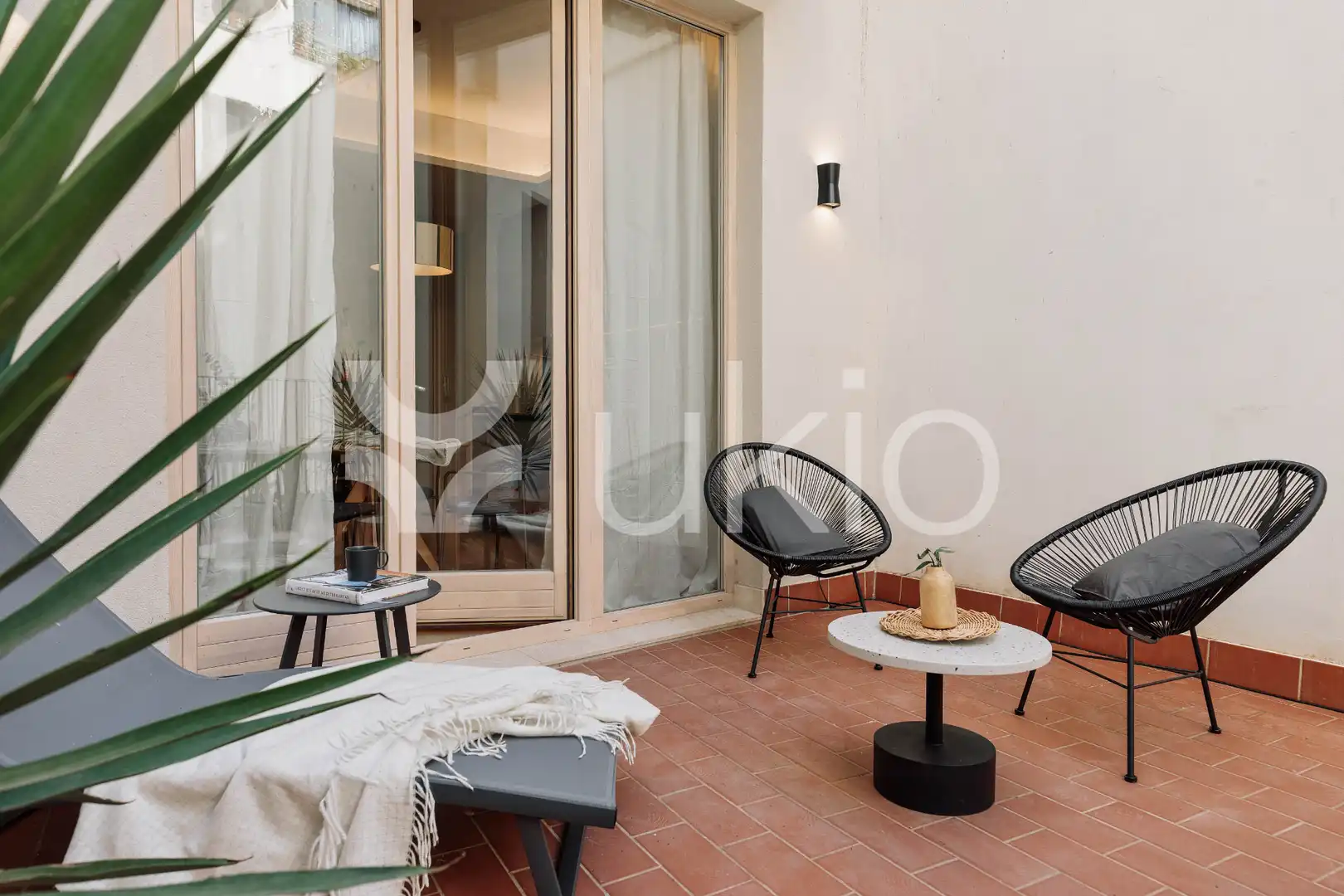 Terraza de Apartamento de alquiler en Barcelona con Aire acondicionado, Calefacción y Terraza