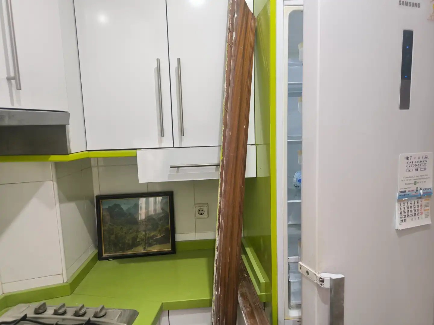 Kitchen of Flat for rent in Madrid  with Heating, Parquet flooring and Oven