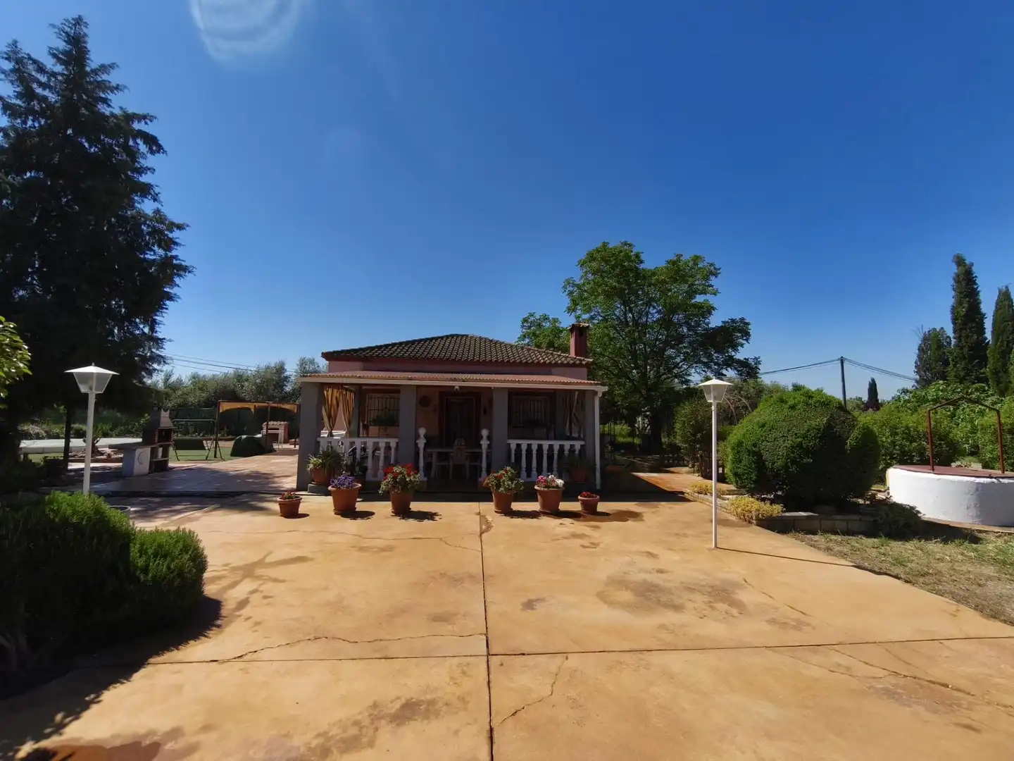 Vista exterior de Casa o chalet en venta en Pedro Abad con Aire acondicionado, Jardín privado y Terraza