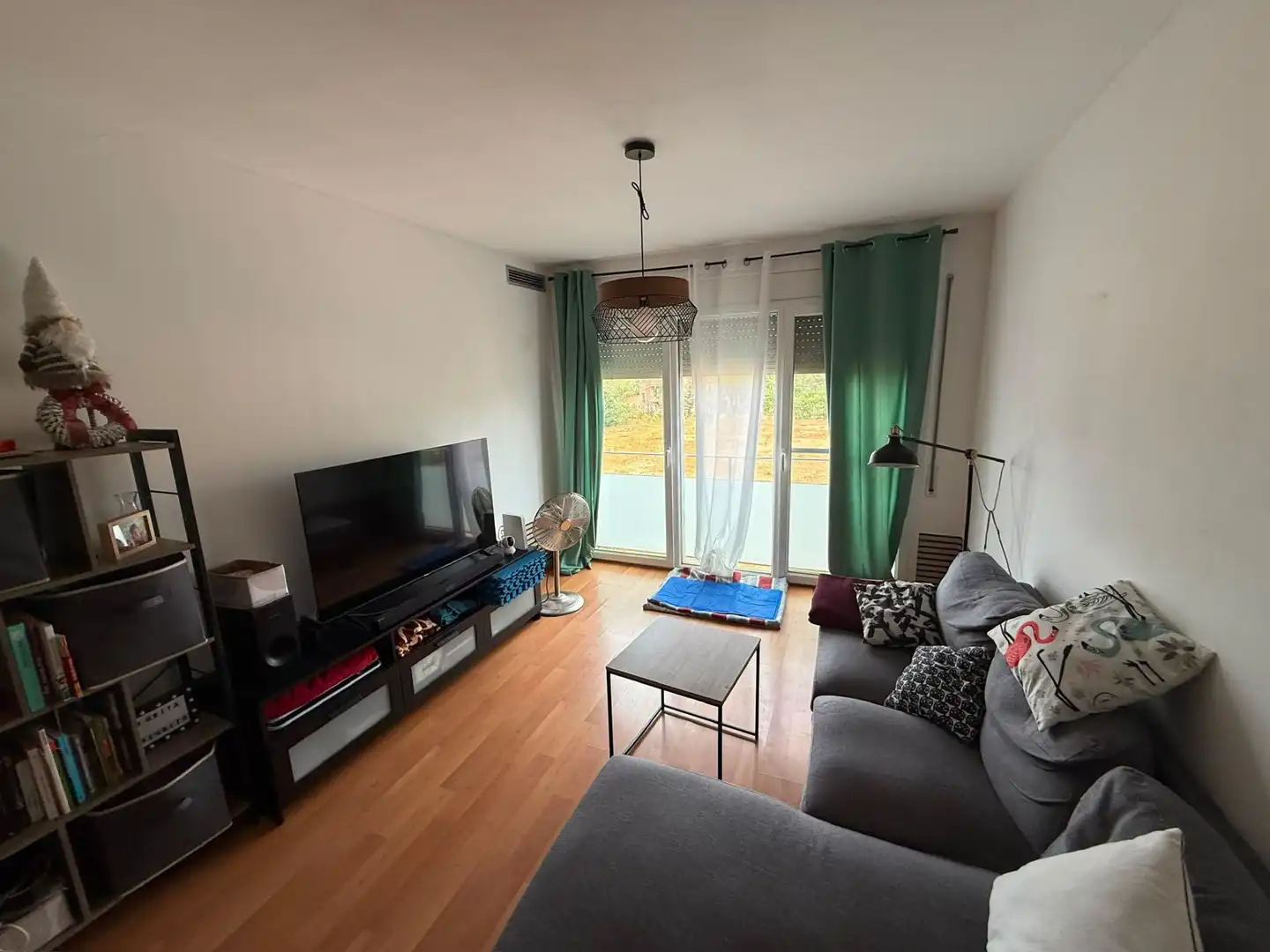 Sala de estar de Piso en venta en Bàscara con Aire acondicionado y Calefacción