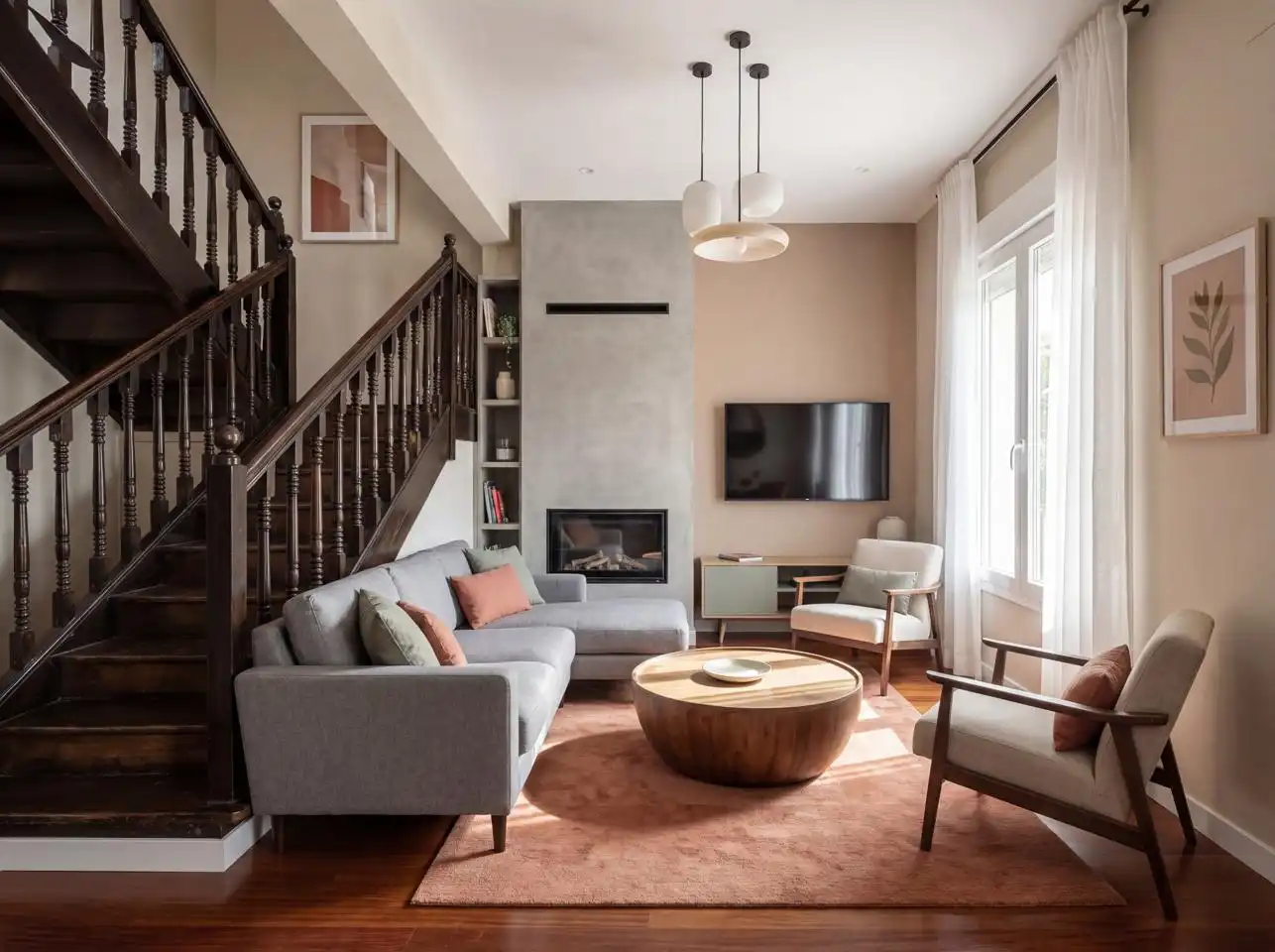 Sala de estar de Casa o chalet en venta en Madrid con Aire acondicionado y Terraza