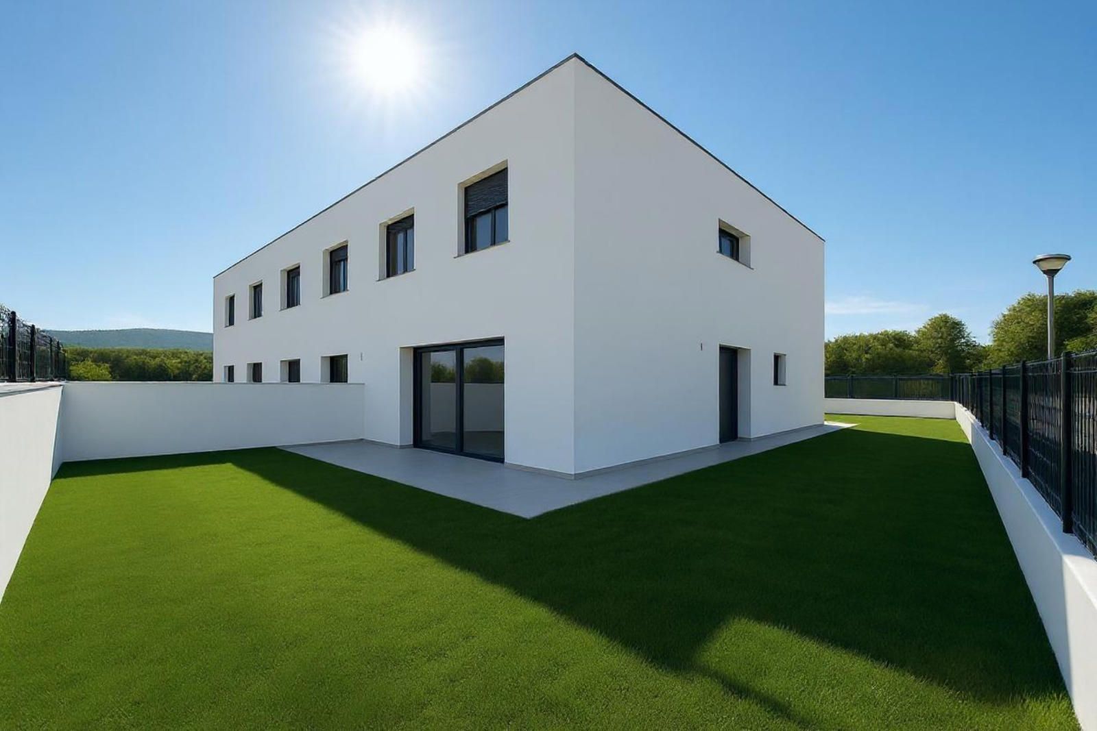 Exterior view of Single-family semi-detached for sale in Santa Coloma de Farners  with Heating, Private garden and Terrace