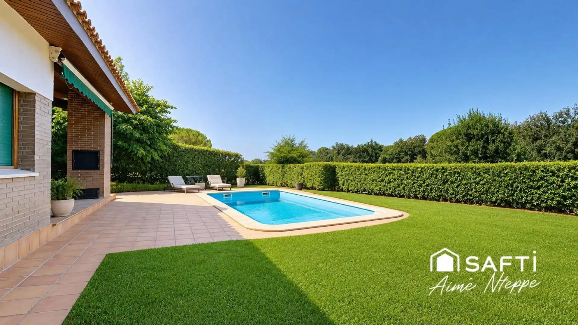 Piscina de Casa o xalet en venda en Sant Julià de Ramis amb Calefacció, Piscina i Moblat