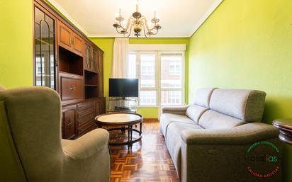 Living room of Flat for sale in Gijón   with Parquet flooring and Terrace