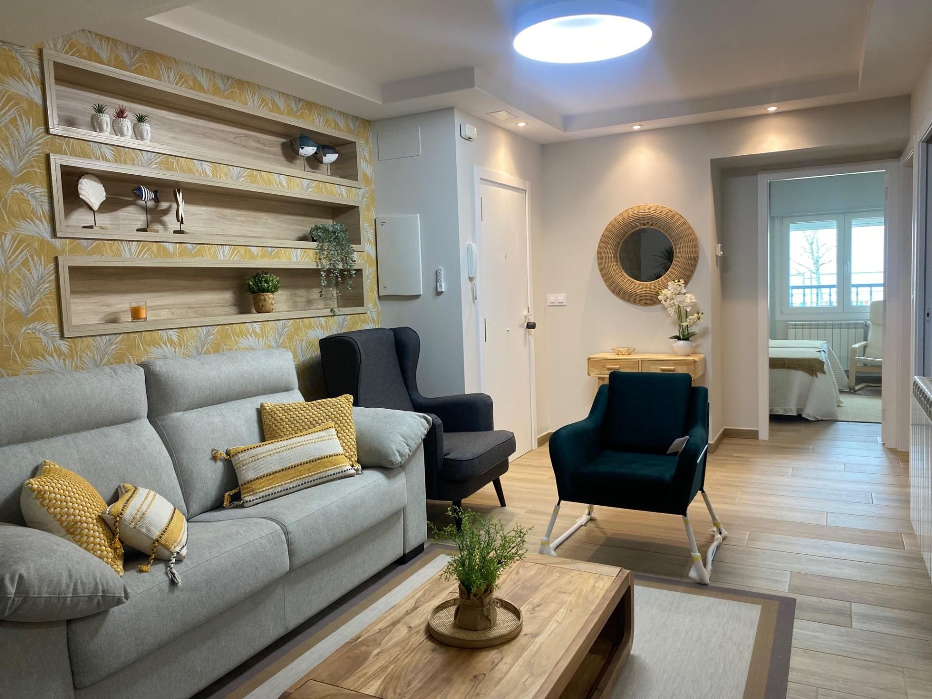 Living room of Flat for sale in Vilagarcía de Arousa  with Heating, Terrace and Swimming Pool