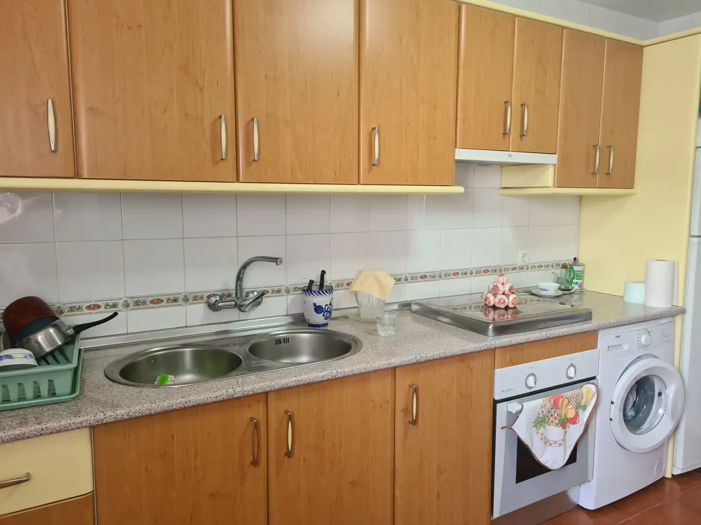 Cocina de Casa adosada en venta en Higuera de la Sierra con Aire acondicionado, Terraza y Trastero
