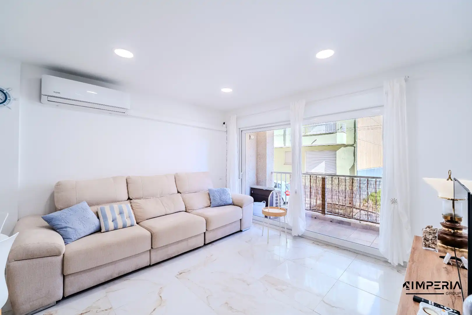Sala de estar de Piso en venta en Alcanar con Aire acondicionado, Calefacción y Terraza