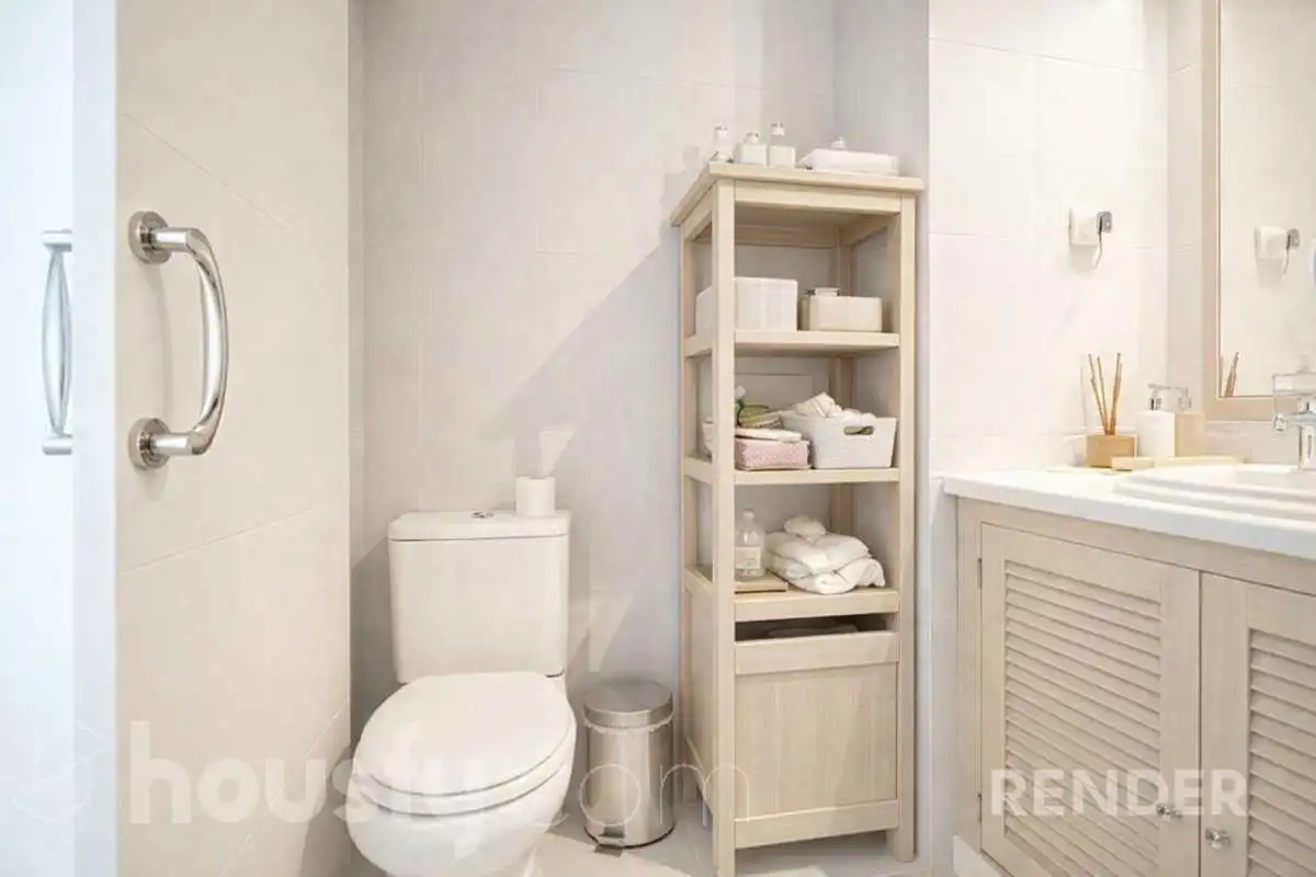 Baño de Planta baja en venta en Las Rozas de Madrid con Aire acondicionado, Calefacción y Jardín privado
