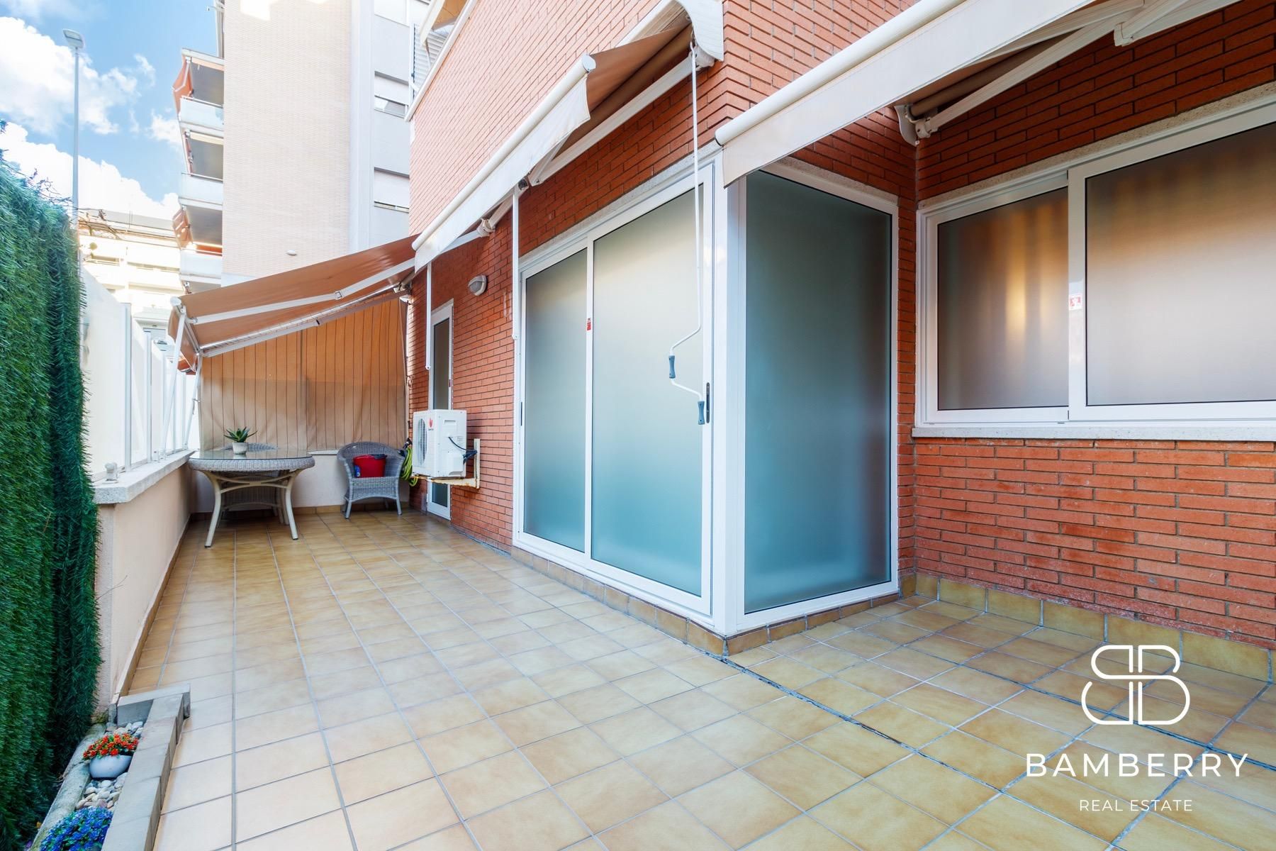 Terrace of Flat for sale in Castelldefels  with Air Conditioner, Private garden and Parquet flooring
