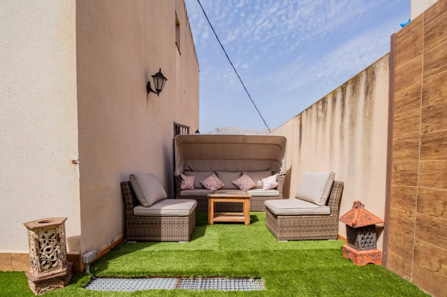 Terraza de Casa o chalet de alquiler en L'Alfàs del Pi con Aire acondicionado, Calefacción y Jardín privado