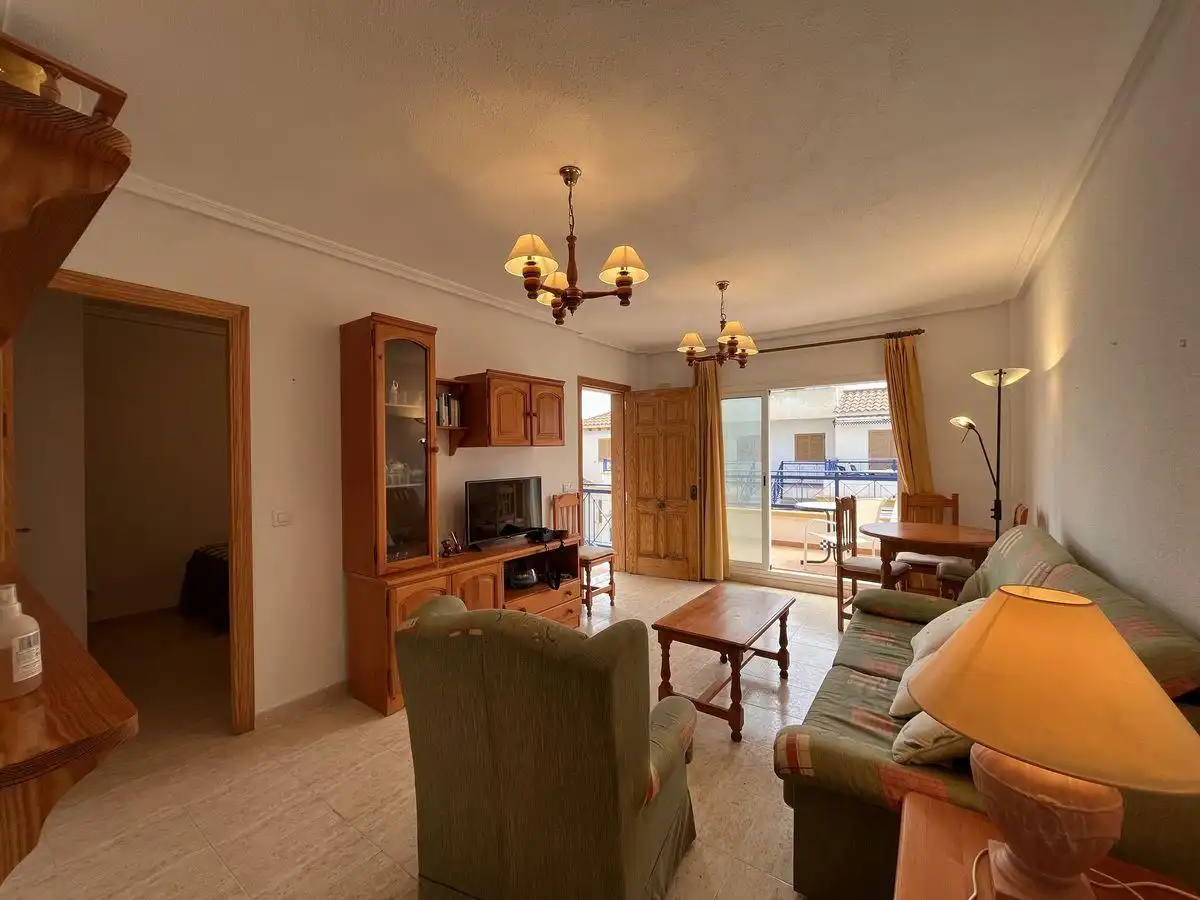 Wohnzimmer von Wohnung zur Miete in Vera mit Klimaanlage, Terrasse und Schwimmbad