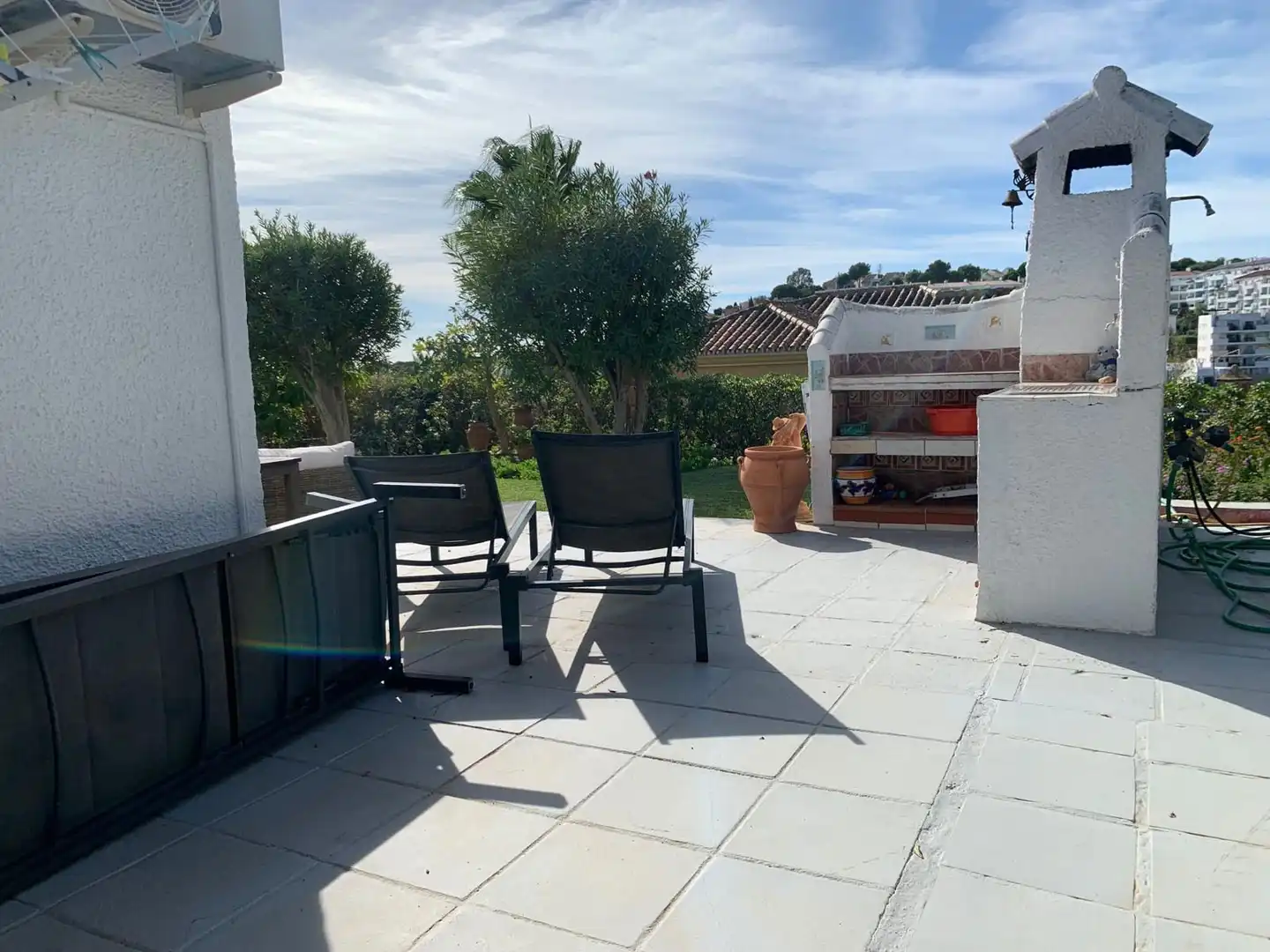 Terraza de Casa o chalet en venta en Mijas con Aire acondicionado, Jardín privado y Trastero