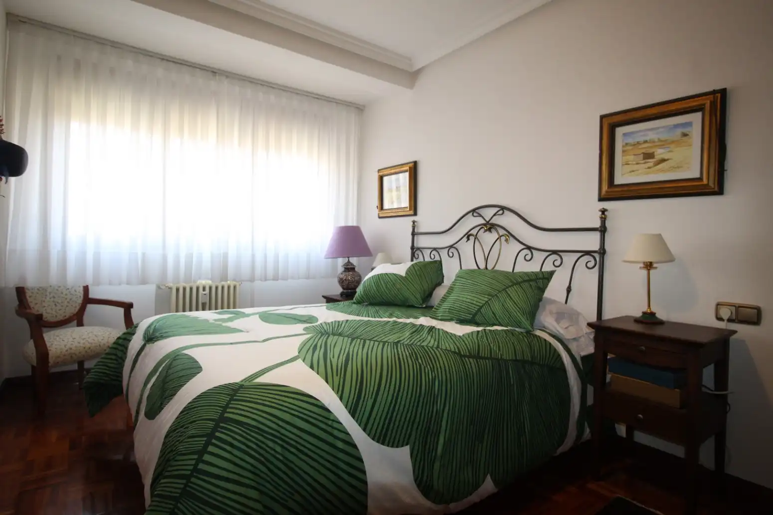 Bedroom of Flat for rent in Gijón   with Heating and Parquet flooring