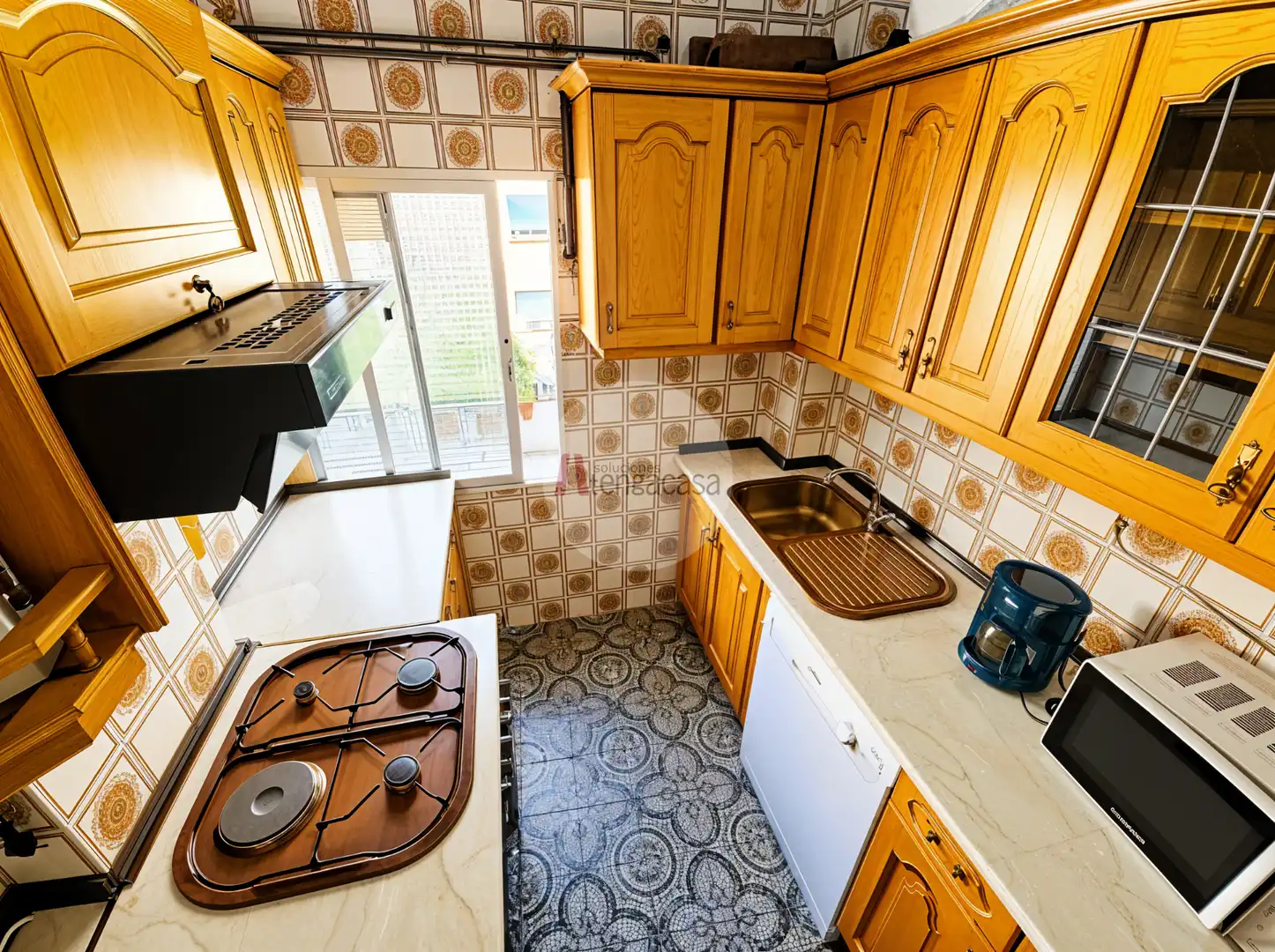 Kitchen of Flat for sale in Madrid  with Air Conditioner, Heating and Terrace