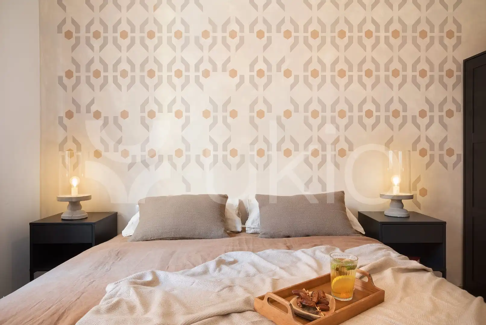 Schlafzimmer von Wohnungen zur Miete in Barcelona mit Klimaanlage, Möbliert und Ofen