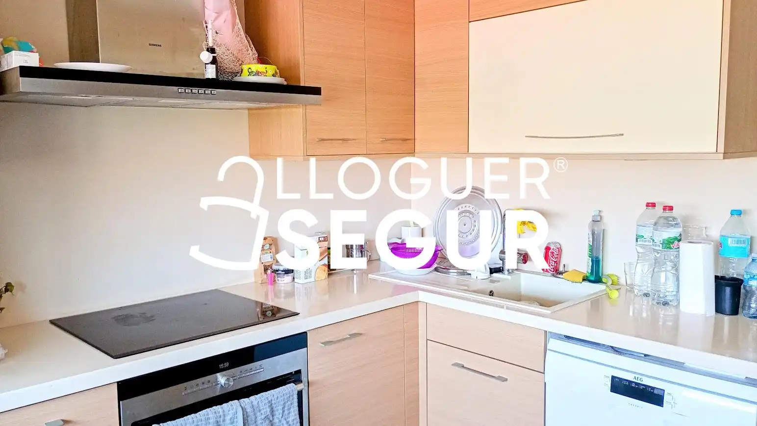 Kitchen of Flat for rent in Badalona  with Heating and Terrace