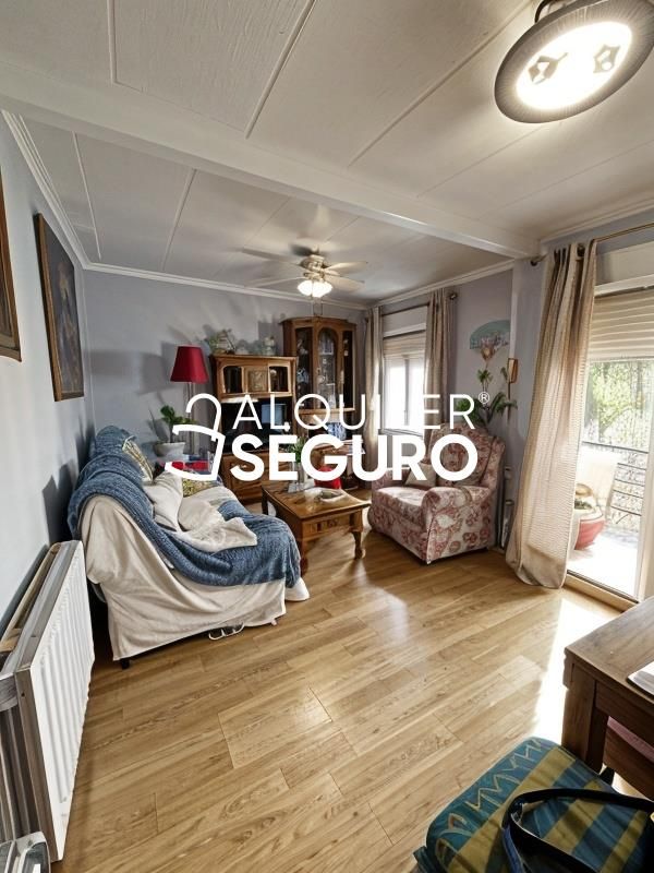 Living room of Flat to rent in  Madrid Capital  with Heating, Terrace and Furnished