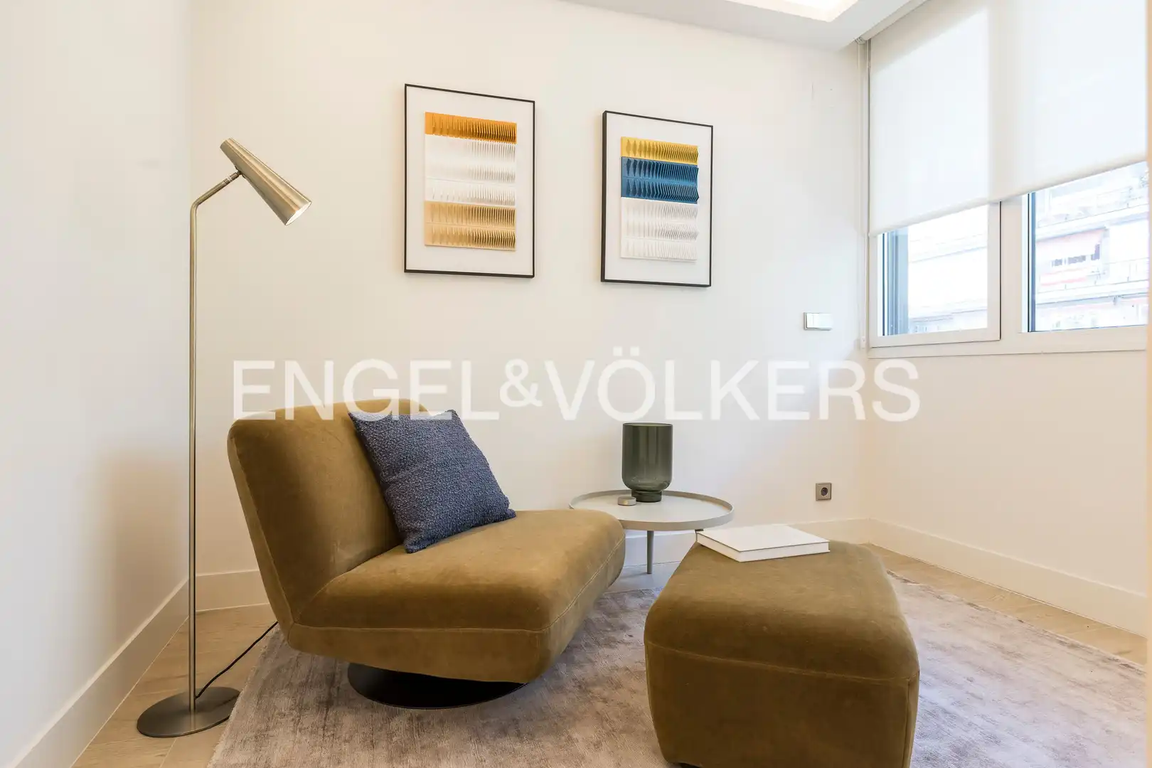 Wohnzimmer von Wohnung zur Miete in Madrid mit Klimaanlage, Heizung und Terrasse