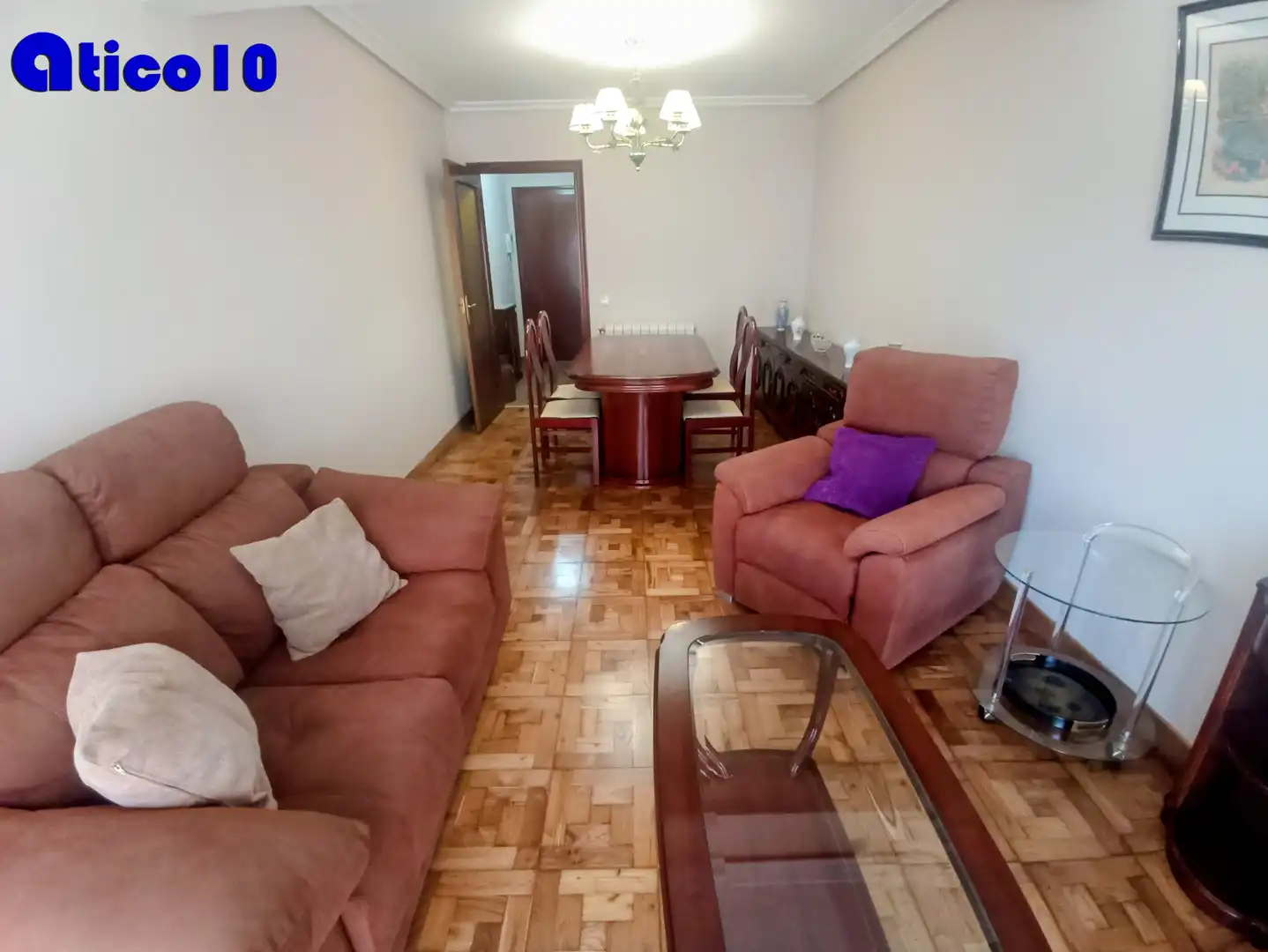 Wohnzimmer von Wohnung zur Miete in Oviedo  mit Heizung, Möbliert und Ofen