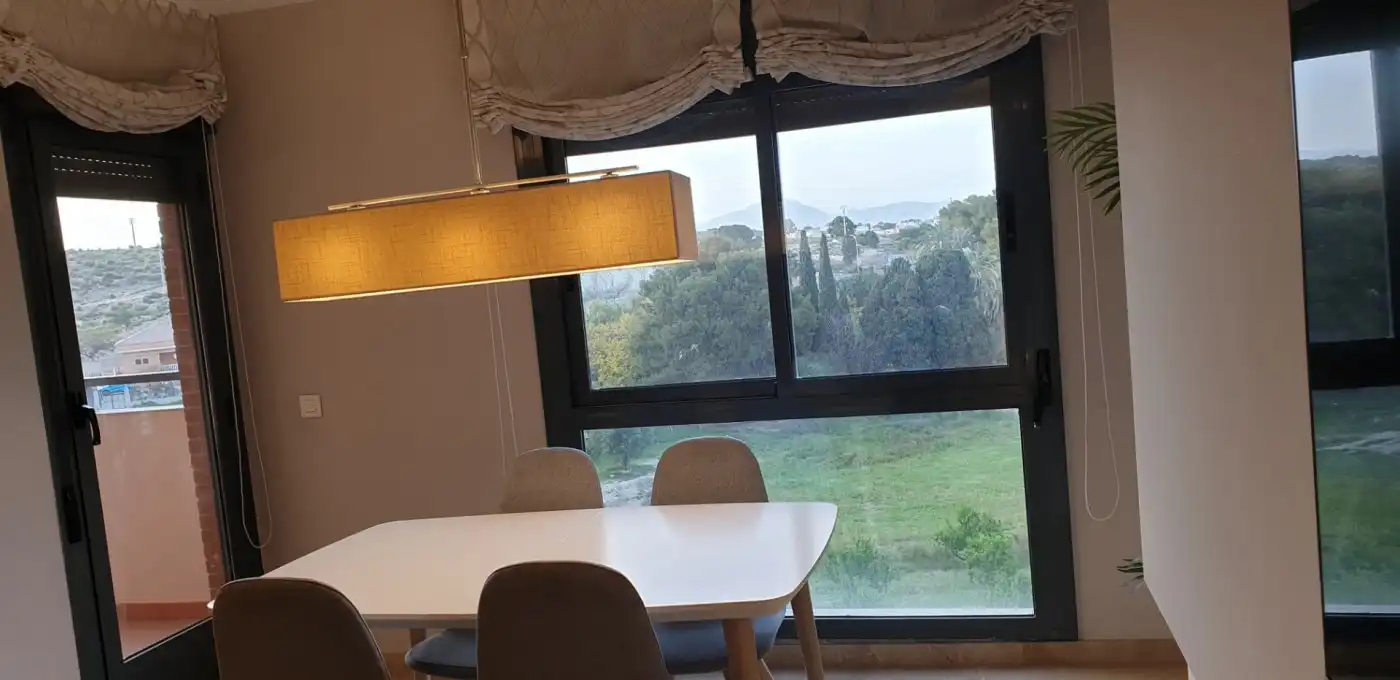 Dining room of Flat for rent in Alicante / Alacant  with Air Conditioner, Terrace and Furnished