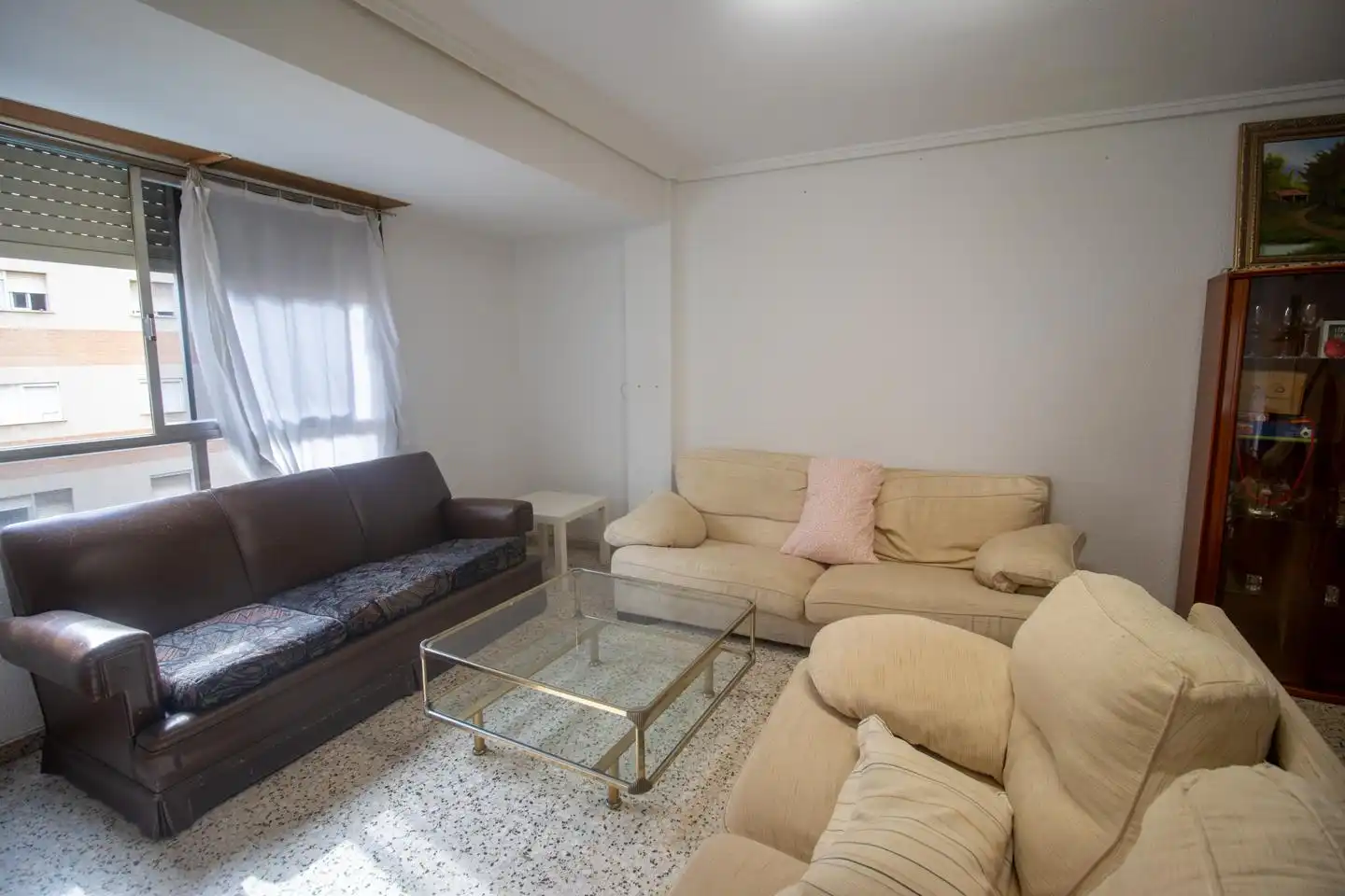 Sala d'estar de Pis de lloguer en Valencia amb Aire condicionat, Calefacció i Moblat