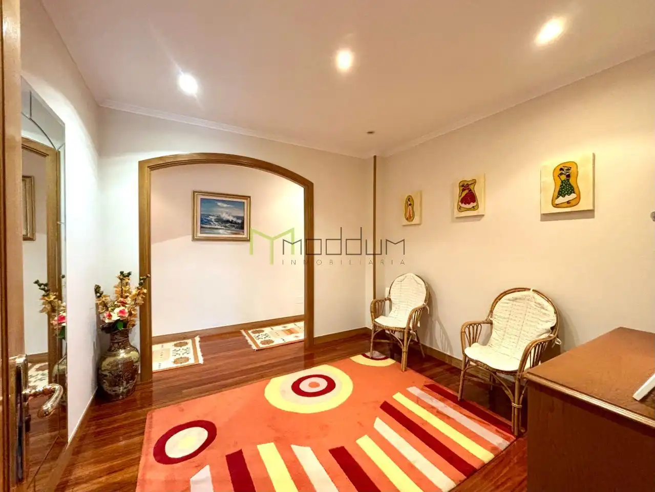 Sala de estar de Casa o chalet en venta en Ames con Calefacción, Jardín privado y Parquet