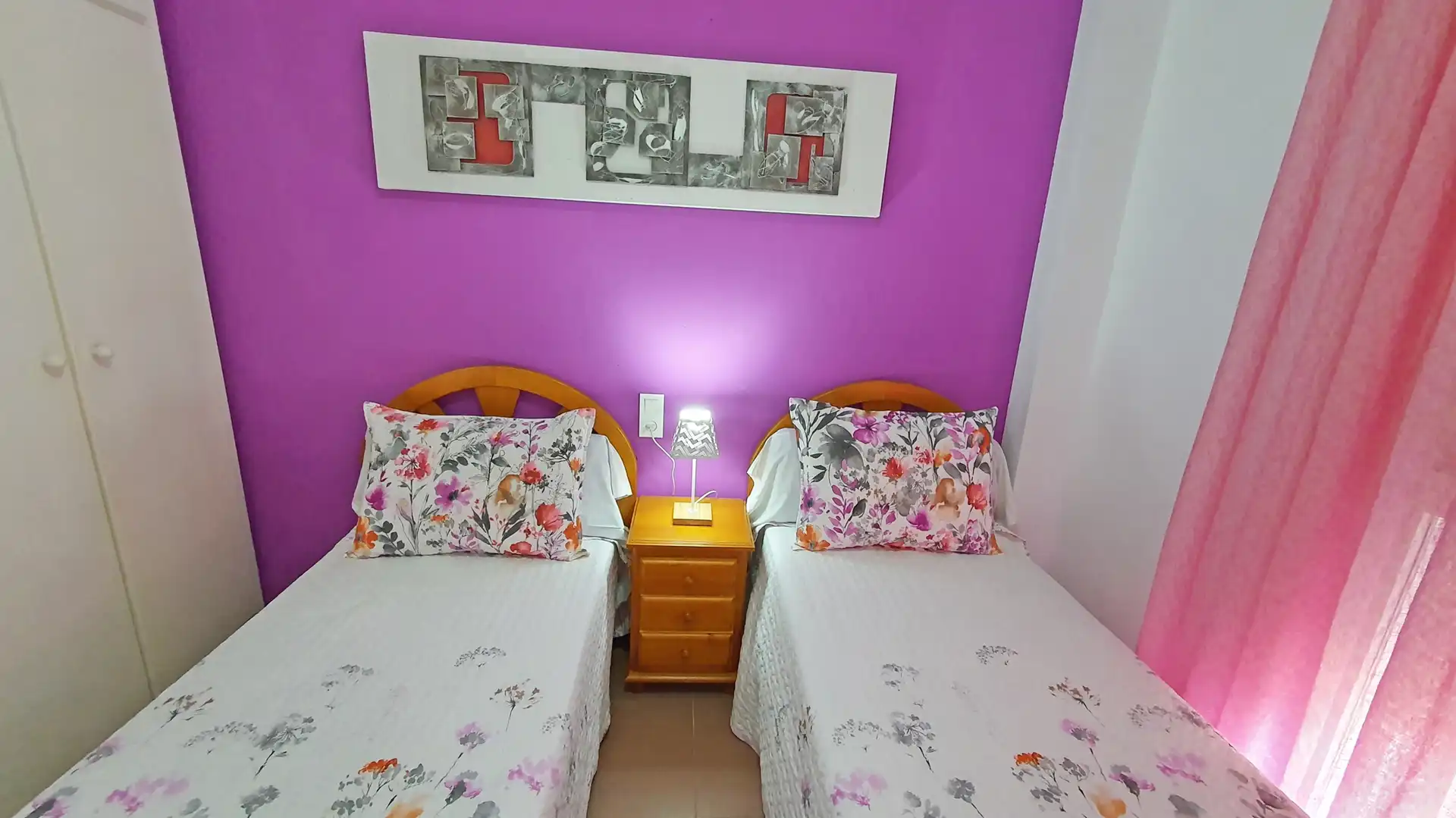 Schlafzimmer von Wohnungen zur Miete in Gandia mit Terrasse, Möbliert und Ofen
