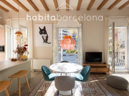 Exterior view of Flat for sale in  Barcelona Capital  with Air Conditioner, Heating and Parquet flooring